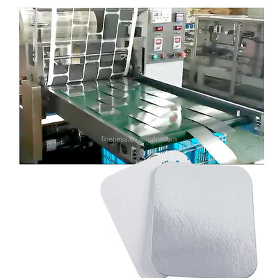 Max. Materialbreite 650mm vollautomatische Aluminiumfolie Behälter Deckel Herstellung Maschine