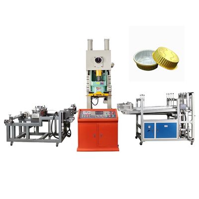Produktionslinie für Aluminiumfolienbehälter mit 380v/50Hz Spannung 40-80pcs/min Kapazität