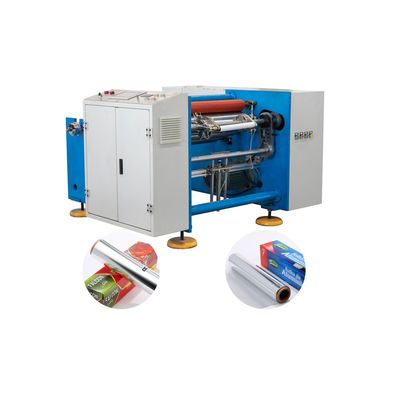 Einfache Bedienung Stretch Film Aluminiumfolie Roll Slitter Rewinder Maschine mit 2 Wellen