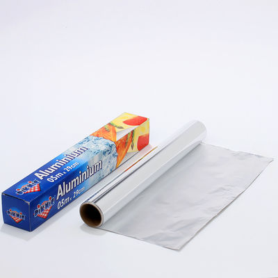 Customized Logo Küche Silber Aluminiumfolie Papier für Koch- und Verpackungsmaterialien