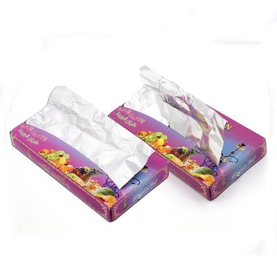 Anpassungsbreite und Logo Aluminiumfolie Pop-up-Blätter für bequeme Lebensmittelverpackungen
