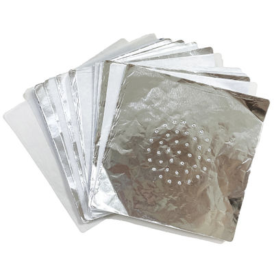Rund-quadratische Aluminiumfolie Shisha-Papierblatt mit Loch für maßgeschneiderte Wasserpfeife Länge