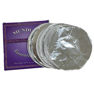 Rund-quadratische Aluminiumfolie Shisha-Papierblatt mit Loch für maßgeschneiderte Wasserpfeife Länge