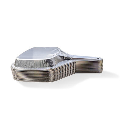 Rechteckige Aluminiumfolie Backpfanne Aluminiumfolie-Tray mit Griff für Lebensmittelverpackungen
