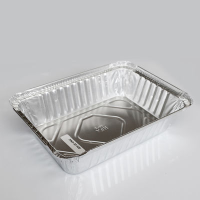 Umweltschonende Aluminiumfolie-Behälter für quadratische Lebensmittel