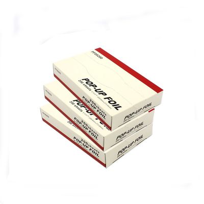12mic 9inch 10.75inch geprägte vorgeschnittene Folie Blätter Folie Papier Aluminiumfolie Pop-up Blätter