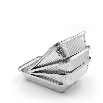Umweltschonende Aluminiumfolie-Behälter für quadratische Lebensmittel