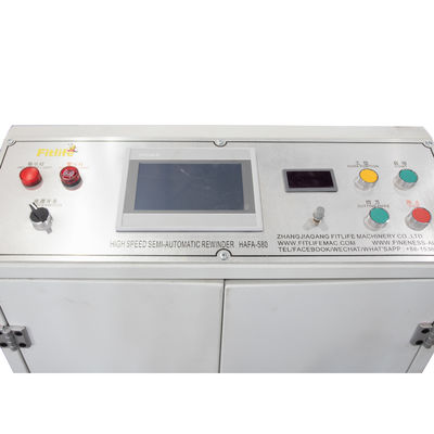 0.009-0.03mm Rohstoff Halbautomatische 2 Spindel Aluminiumfolie Wiederaufwicklung Maschine