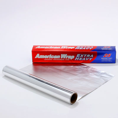 Service-Lebensmittel-Aluminium-Zinnfolie-Rolle mit silberner Oberfläche und individueller Breite