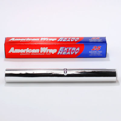 Service-Lebensmittel-Aluminium-Zinnfolie-Rolle mit silberner Oberfläche und individueller Breite
