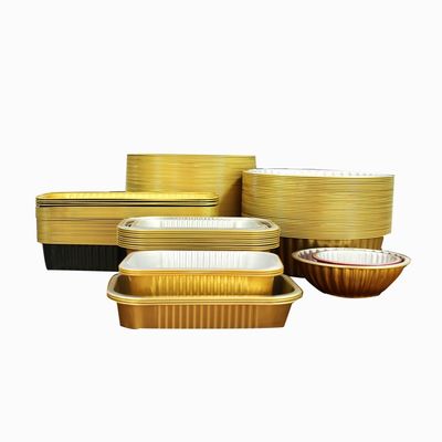 Einwegkartons aus Aluminiumfolie für Lebensmittelverpackungen Schwerlast-Pannen aus Aluminiumfolie mit Deckel