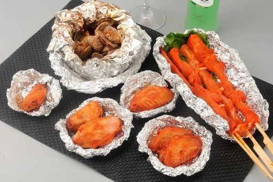 Individuelle Breite Silber-Aluminiumfolie-Rolle für Lebensmittelverpackungen in schweren Küchen