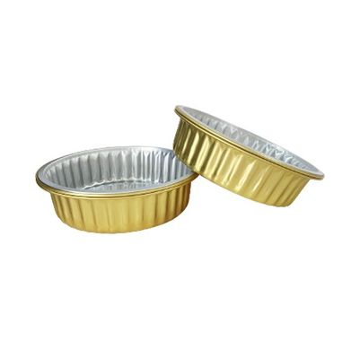 Zellstoffformprozess Rechteck-Aluminiumfolie-Lebensmittelbehälter mit farbenfrohem Design