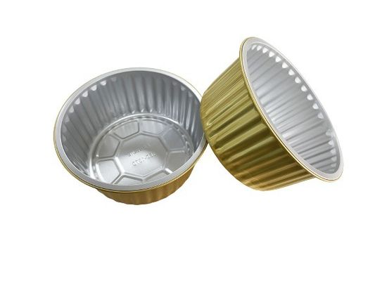 Zellstoffformprozess Rechteck-Aluminiumfolie-Lebensmittelbehälter mit farbenfrohem Design