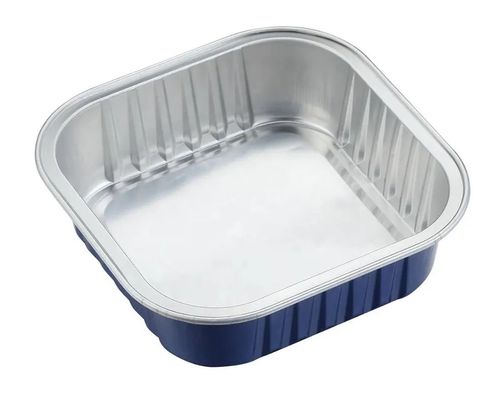 Lebensmittelbehälter aus Aluminiumfolie für hochtemperaturbeständige und recycelbare Verpackungen