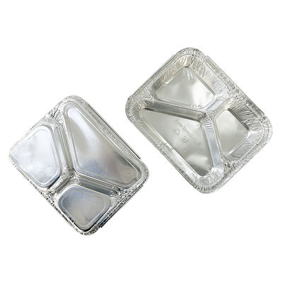 Bestellungen auf Maßnahme Akzeptiert Aluminiumfolie Lebensmittelbehälter für rechteckige Muffinverpackungen