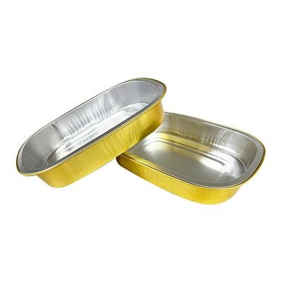 Aluminiumfolie Lebensmittelbehälter Warm- und Kaltverwertbar Mahlzeitvorbereitung Einwegplatten aus Silberfolie