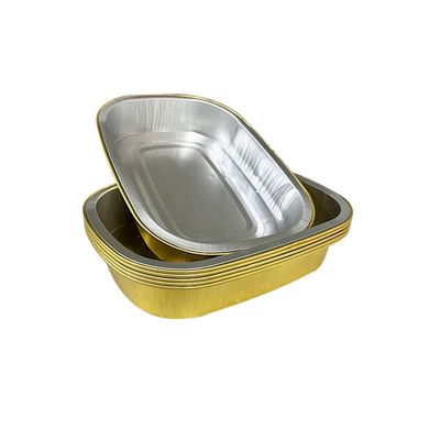 Aluminiumfolie Lebensmittelbehälter Warm- und Kaltverwertbar Mahlzeitvorbereitung Einwegplatten aus Silberfolie