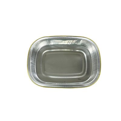 Aluminiumfolie Lebensmittelbehälter Warm- und Kaltverwertbar Mahlzeitvorbereitung Einwegplatten aus Silberfolie