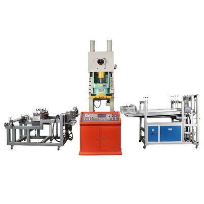 40-80 Stück/min Geschwindigkeit Automatische Aluminiumfolie Behälter Herstellung Maschine mit kundenspezifischer Form