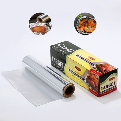 300 mm Schwergewicht 8011 Farbige Küche Silber-Aluminiumfolie-Rolle zum Verpacken