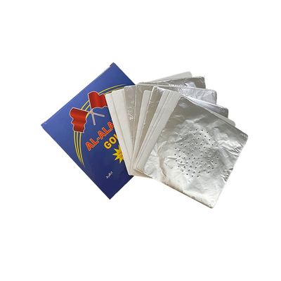 Silberne Wasserpfeife Shisha Aluminiumfolie Papier mit Loch für Tabak Schüssel Zubehör