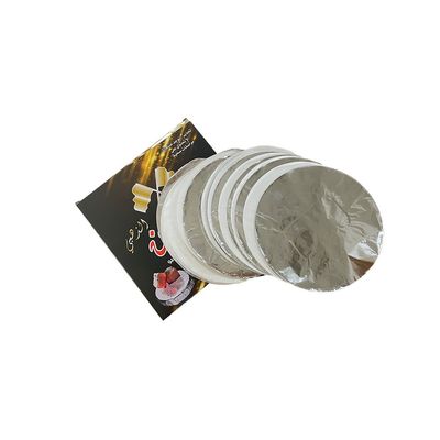 Individuelle Dicke 120 mm Runde Größe Einweg-Aluminium-Shisha-Folie für Wasserpfeifen