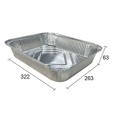 Benutzerdefiniertes Logo Akzeptiert Aluminiumfolie-Pannen zum Backen und Speichern von Lebensmitteln
