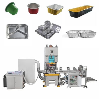Maschine zur Herstellung von Behältern aus Aluminiumfolie für Verpackungen