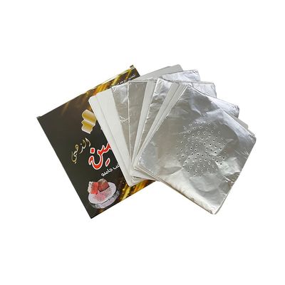 Persönliche Länge Aluminiumfolie Papier Wasserpfeifen 0,03MM Für alle Wasserpfeifen 50 Stück Pack