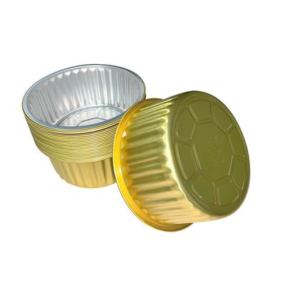Nahrungsmittelbehälter Bestellung Warm Einweg rundes Aluminiumfolie Kuchen Backbecher Verkauf