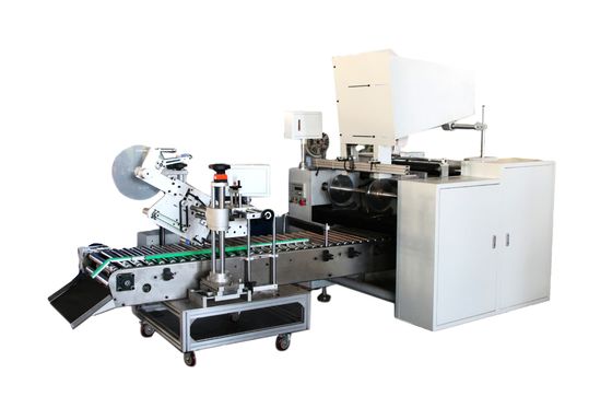 Holzverpackung Automatische Etikettierung Aluminiumfolie Rückwickelmaschine mit Standardmaschine