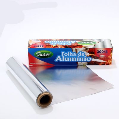 Customized Logo Schwerlast-nicht klebende Aluminiumfolie Roll für Küchenbedürfnisse