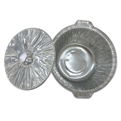 Lebensmittelbehälter Schwerlastbehälter aus Aluminiumfolie mit Deckel zum Mitnehmen