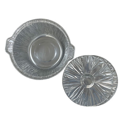 Lebensmittelbehälter Schwerlastbehälter aus Aluminiumfolie mit Deckel zum Mitnehmen