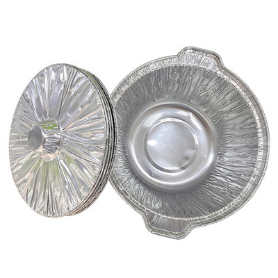 Lebensmittelbehälter Schwerlastbehälter aus Aluminiumfolie mit Deckel zum Mitnehmen