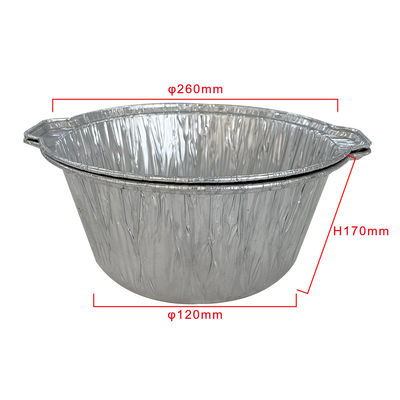 Lebensmittelbehälter Schwerlastbehälter aus Aluminiumfolie mit Deckel zum Mitnehmen
