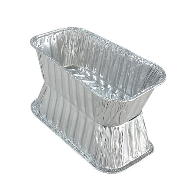 Rechteckige Brötchenpfanne Cupcake Form Aluminiumfolie Kuchen Backofen für Lebensmittelbehälter