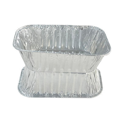 Rechteckige Brötchenpfanne Cupcake Form Aluminiumfolie Kuchen Backofen für Lebensmittelbehälter