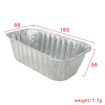 Rechteckige Brötchenpfanne Cupcake Form Aluminiumfolie Kuchen Backofen für Lebensmittelbehälter