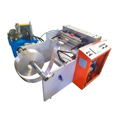 Aluminium-Hausfolie-Roll-Farbkasten Säge-Klippe-Schneider-Festigungsmaschine für Ware