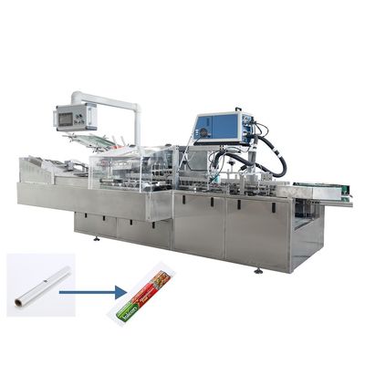 65 Kisten/min Lebensmittelkartonmaschine mit hoher Geschwindigkeit und Aluminiumfolie Rollkapazität