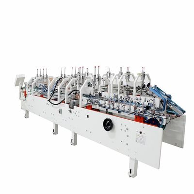 350 mm Max. Arbeitsbreite Elektrisch angetriebene Schachtelfolderaufklebermaschine für Verpackungslösungen