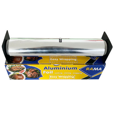 8011 Legierte Soft Temper Kitchen Food Baking Foil Roll mit Kunststoffhalter und Schneider