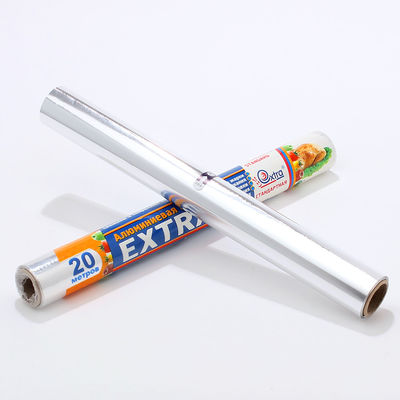 Küche angepasste Breite Aluminiumfolie Roll mit Kunststofffolie und geschmierte Oberfläche