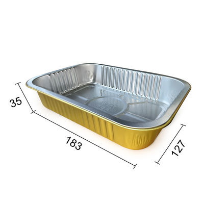 Aluminiumversiegelbare glatte Wand Wärmeversiegelung Lebensmittelverpackung Folie Behälter Lunchbox