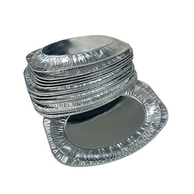 Großer Röstbehälter Lebensmittelqualität Einweg-Oval-Aluminiumfolie Tray für BBQ