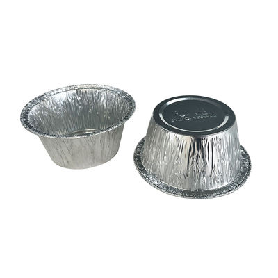 Lebensmittelverpackungsprozess Zellstoffformung Runde Aluminiumfolie Schüssel mit Plastikdeckel
