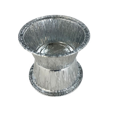 Lebensmittelverpackungsprozess Zellstoffformung Runde Aluminiumfolie Schüssel mit Plastikdeckel
