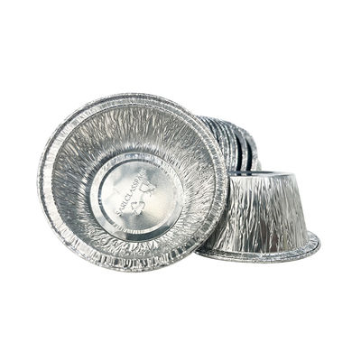 Lebensmittelverpackungsprozess Zellstoffformung Runde Aluminiumfolie Schüssel mit Plastikdeckel
